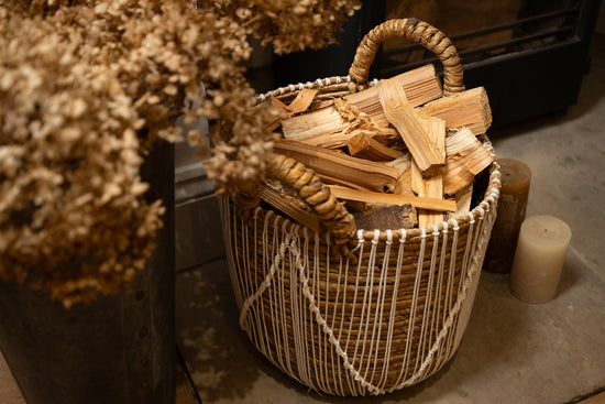 The Straight Stitched Macrame Basket