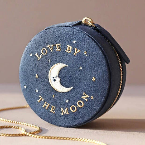 Sun and Moon Embroidered Jewellery Case