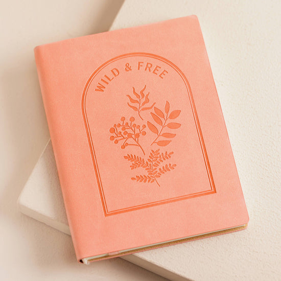 Vegan Leather Embossed Notebook