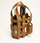 Leather Wine Tote