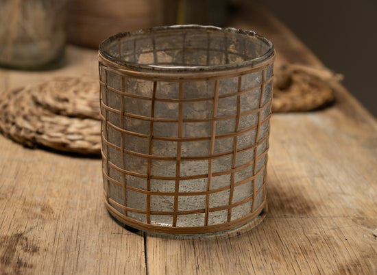 Eden Glass and Cane Vase