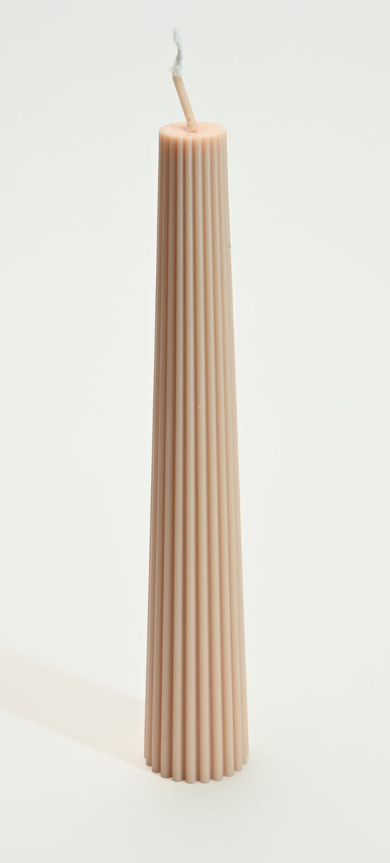 Ribbed Long Candle